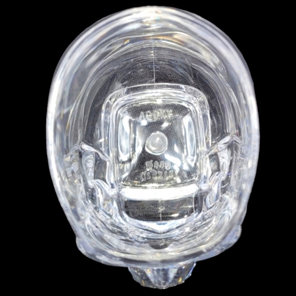 NEW 4"CRYSTAL HEAD" VODKA SKULL PLASTIC SHOT GLASSES - Picture 7 of 8